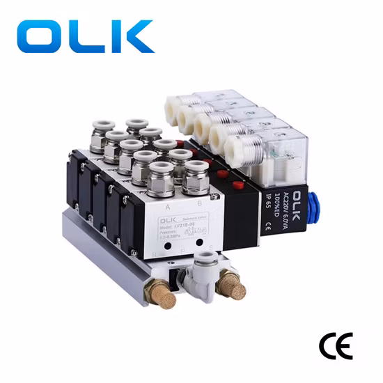 4V320-10-W Aluminum Solenoid Valve Standard 3 / 8 Air Solenoid Valve