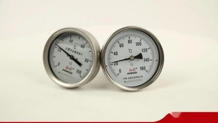 Verstellbarer Crimpring, Bimetall-Edelstahlgehäuse, Bimetall-Kochthermometer für die Industrie